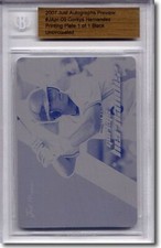 2007 Gorkys Hernandez Rookie Printing Press Plate RC BGS 1/1
