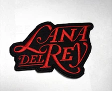 Lana Del Rey Custom LG Red Embroidered Patch 5"