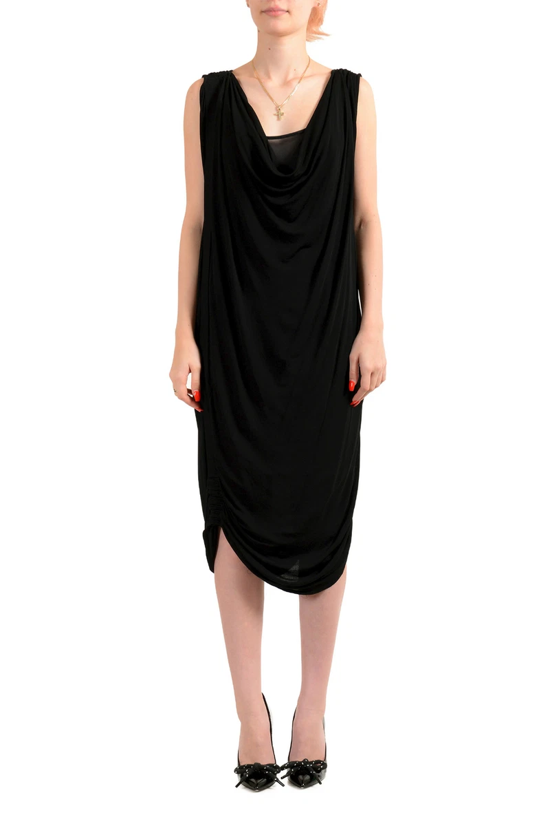 Black evening top shift dress