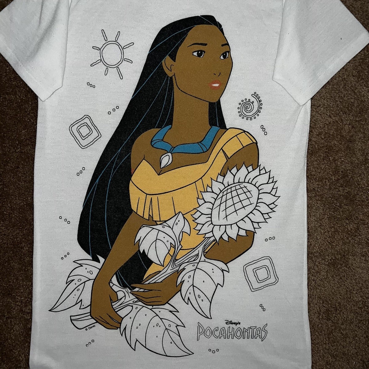 Vtg 90s Girls Disney Pocahontas Movie Promo Sleep Shirt Size 8 | eBay