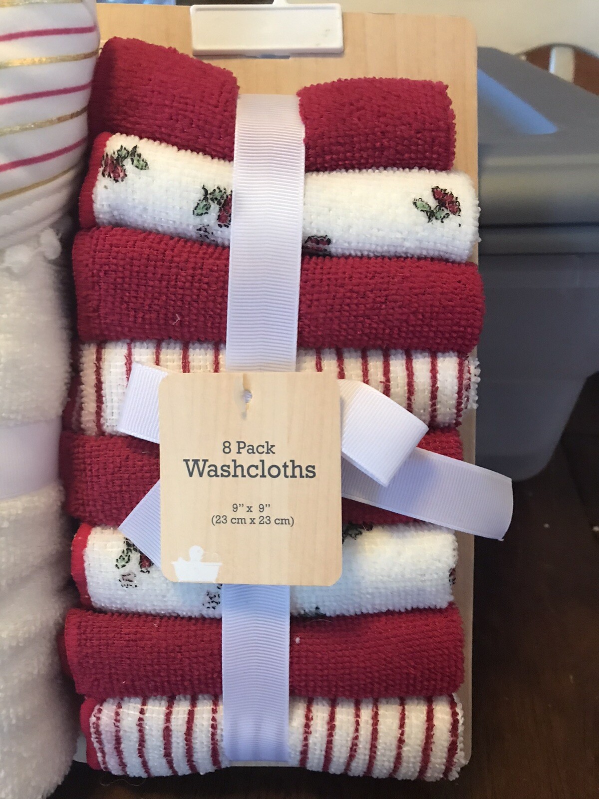 2-Modern Baby Hooded Towels And 8-Washcloths NEW Baby Shower Gift Girly