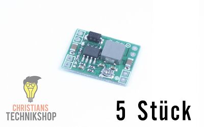 5 Stück mini DC-DC Wandler XM1584 step-down Modul 3A 0,8V - 20V