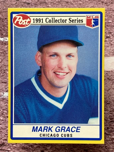 1991 Post Cereal Mark Grace #22 Chicago Cubs