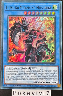 Yu-Gi-Oh! Karte FUTSU NO MITAMA NO MITSURUGI SUDA-EN093 SR NEU