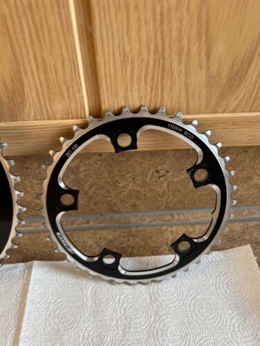 FSA S10 Road Chainrings 52-38T 5 bolts 110BCD - Picture 2 of 7