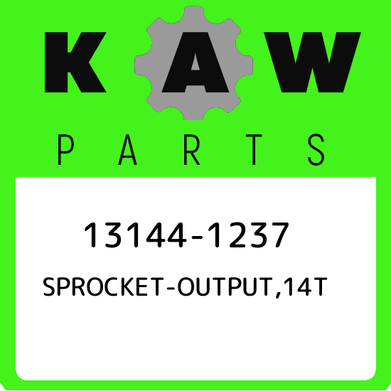 緑ドン 13144-1237 Kawasaki Sprocket-output,14t 131441237, New