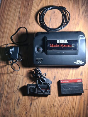 Sega Master System 2 II Konsole getestet funktioniert UK Pause reagiert nicht F-16 Fighter 