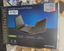 Netgear Nighthawk Raxe300 Axe7800 Tri-band 7.8Gbps+ Wifi 6e Router Black