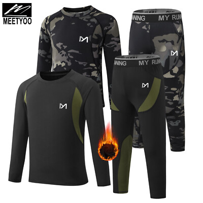 #ad 2 Sets Kids Boys Girls Thermal Baselayer Underwear Ski For Outdoor Winter Sports $29.99