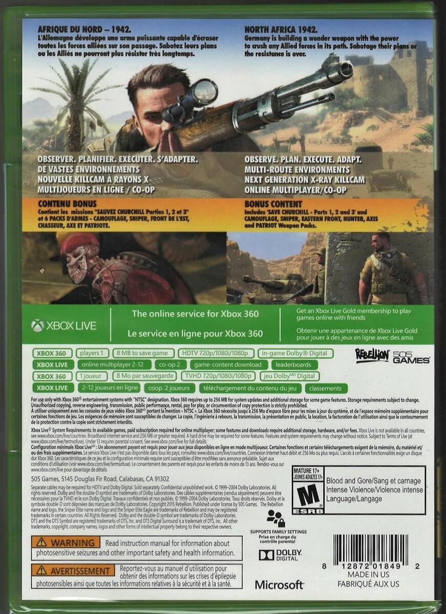 Sniper Elite III - Parte 2 - Direto do XBOX 360 