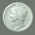 1928-s MERCURY SILVER DIME  Very Detailed Actual Coin  Great Coin *Free Shipping