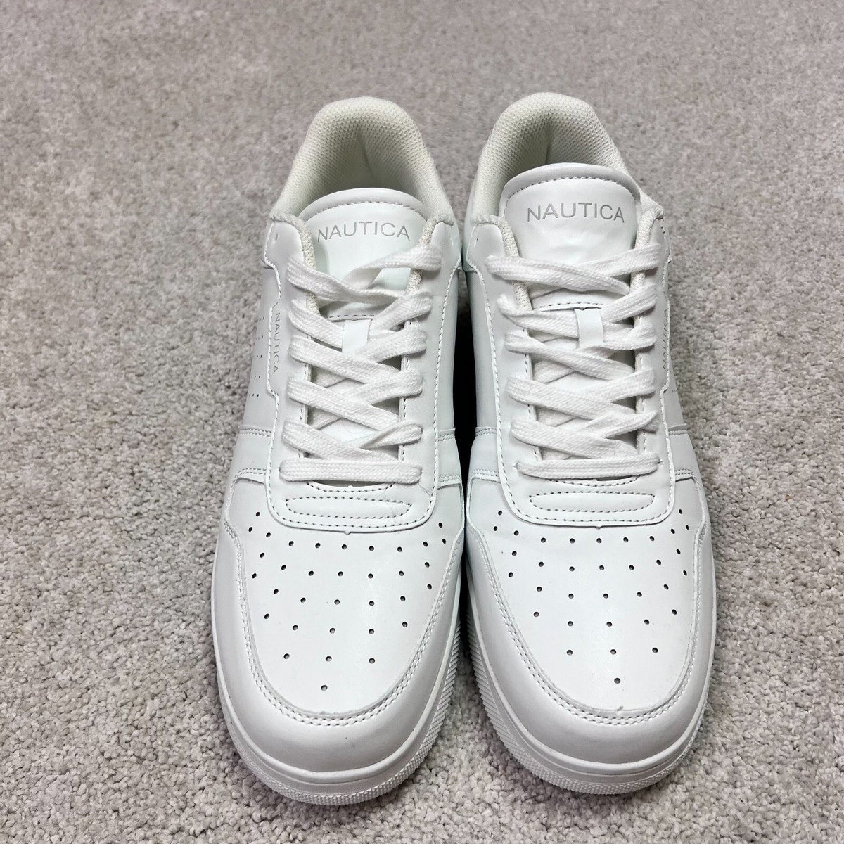 Nautica Stafford Sneakers White Lace Up Men's Size 12