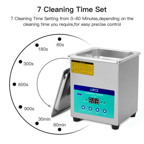 Ultrasonic Cleaner 2L/3L/6L/15L/30L Cleaning Equipment Industry Heated w/Timer C - Bild 36 von 53