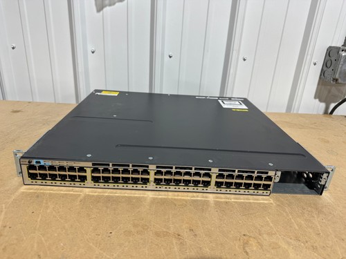 Cisco Catalyst WS-C3750X-48T-S 48 Port Gigabit Ethernet no pwr supply no nm READ