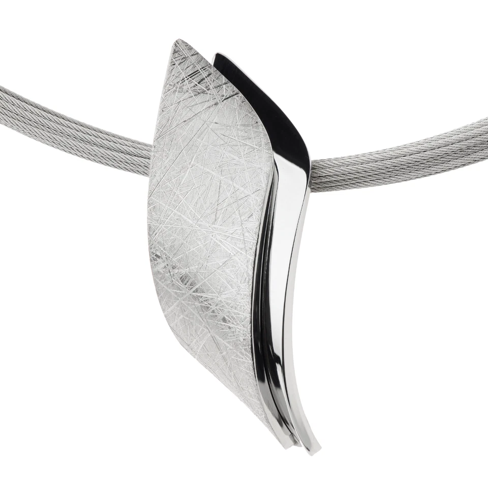 Ernstes Design Anhänger ohne Kette Edelstahl gekratzt, poliert AN942 - Bild 2 von 2