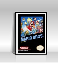 Pack 3 L&aacute;minas P&oacute;ster Super Mario Bros de NES. Cuadro Decorativo