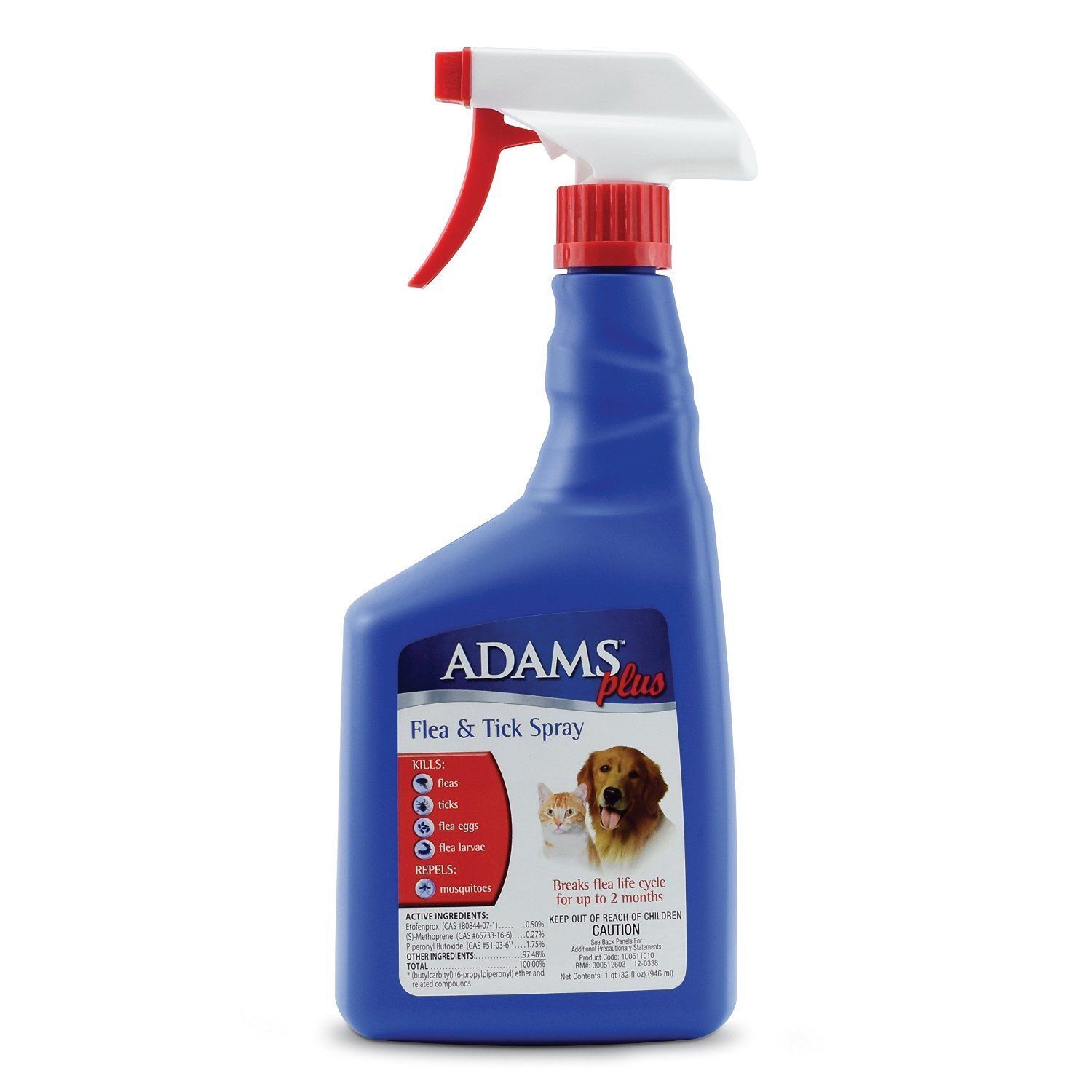 Adams Plus Flea and Tick Spray for Cats Dogs, 32oz for sale online | eBay