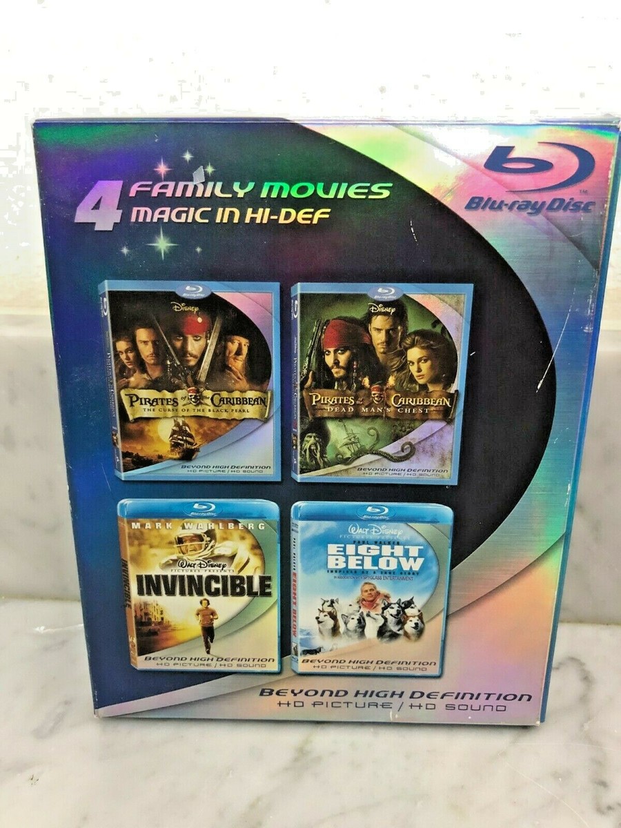 4 FAMILY MOVIES MAGIC IN HI-DEF PIRATES OF THE CARIBEAN