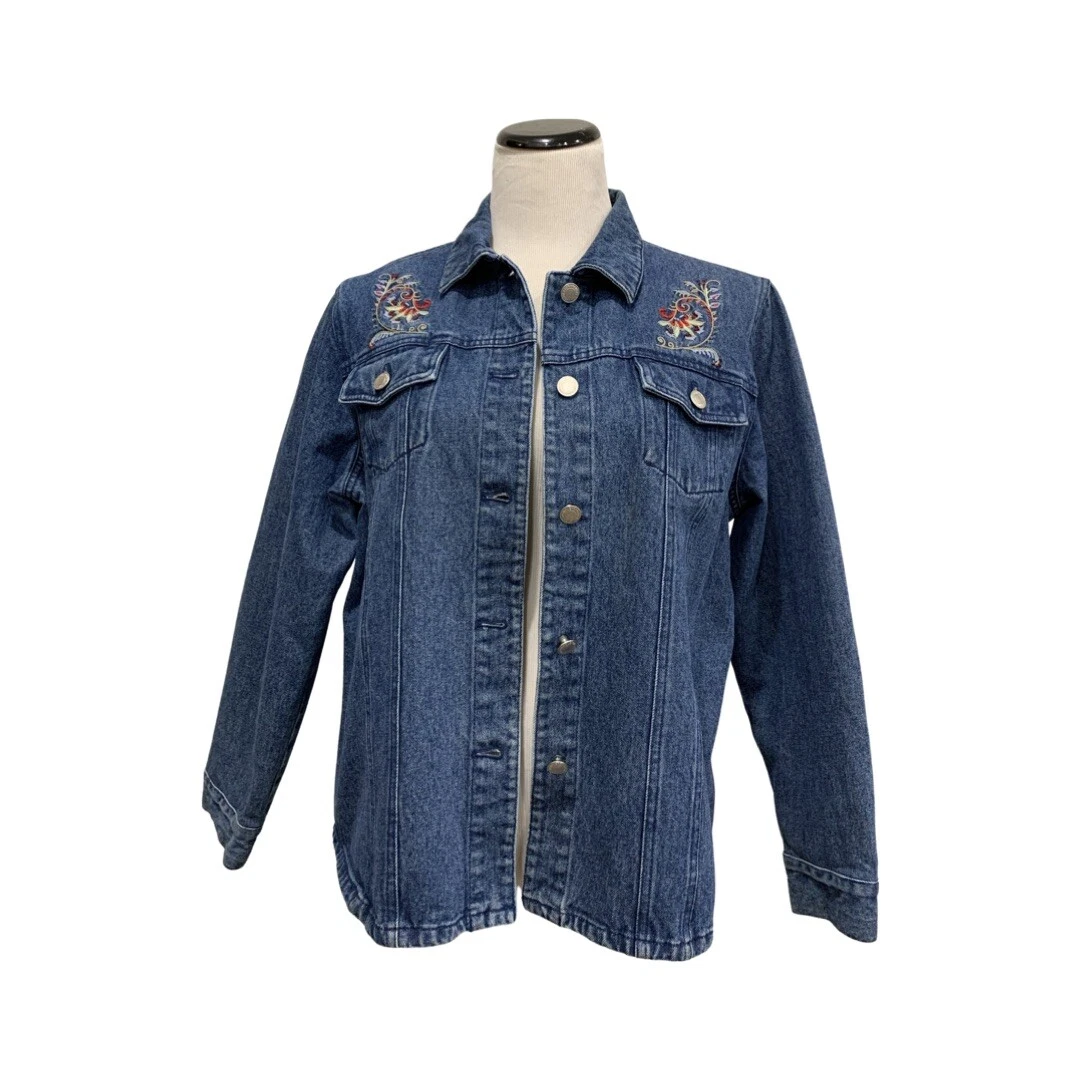 Pendleton Embroidery Denim Jean Jacket Women’s Large