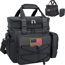 Tactical Lunch Box for Men, 20L Expandable Double Insulated Cooler Bag with Deta