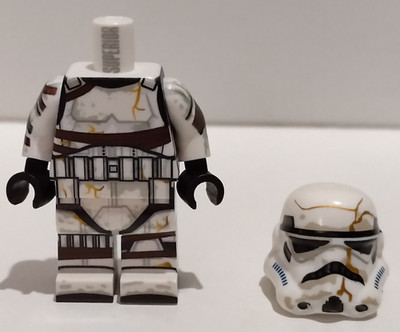 Lego The MinifigCo Star Wars Night Trooper Körper V3 & Helm V1 - selten