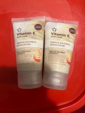 2xSuperdrug Vitamin E Skin Care Gentle Oatmeal Exfoliator Face Scrub 50ml