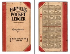 Vtg 1941 John Deere~“Farmer’s Pocket Ledger”~Unused~No Writing