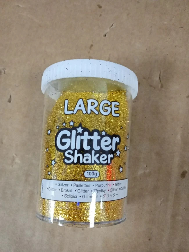 Baker Ross EX807 Jumbo Glitter Shakers For Arts & Crafts Large 6pc New