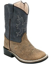 Old West Toddler Boys' Western Boot - Broad Square Toe - BSI1970