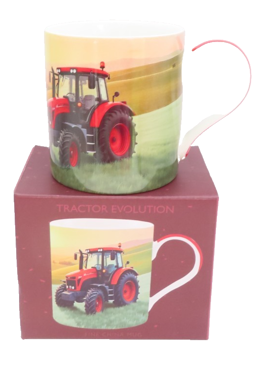 Red Tractor Mug 9 CM Boxed Fine China Tableware Gift Countryside Farming