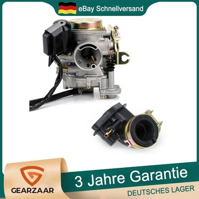 19mm Vergaser Für REX RS 450 50ccm Chinaroller mit E-Choke Motorrad Silber