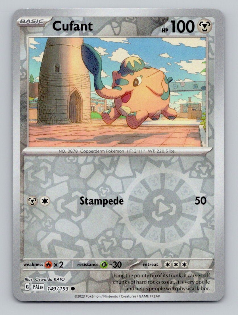 Reverse Holo Cufant 149/193 Common Paldea Evolved Pokemon