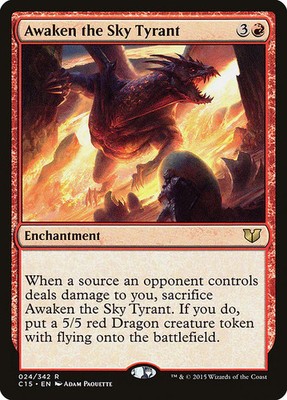 Magic/MTG Awaken the Sky Tyrant C15-24 Rare Englisch Excellent