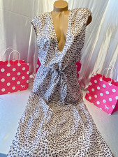 Victorias Secret Swimsuit Swim Cover Animal Print W/Bling Medium