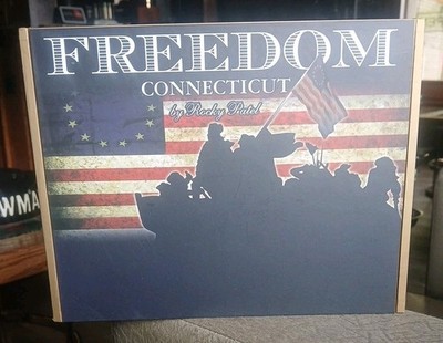 ROCKY PATEL FREEDOM CONNECTICUT EMPTY CIGAR BOX WASHINGTON CROSSING THE DELAWARE