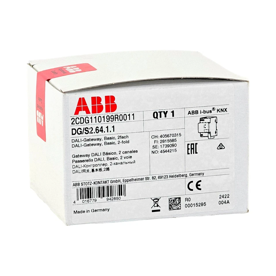 ABB 2CDG110199R0011 DG/S2.64.1.1 DALI-GATEWAY - Bild 1 von 2