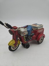 Vintage Wind Up KO Made In Japan Tin Police Department Motorcycle Tin Toy