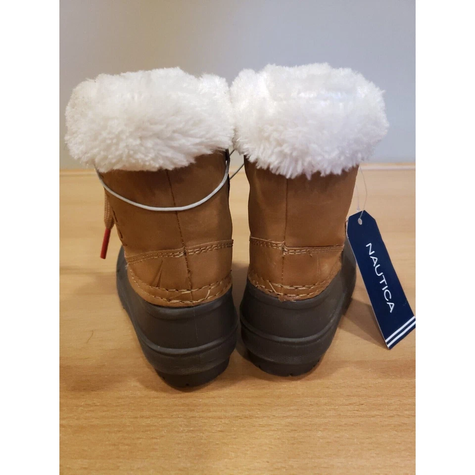 BOTAS DE INVIERNO NAUTICA NIÑOS TOSTADAS AYCE CON RIBETE DE PIEL SINTÉTICA NIÑO PEQUEÑO TALLA 5 Foto 2 de 4
