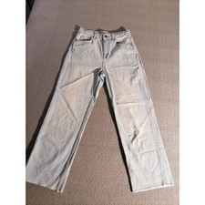 Zara Straight Leg Jeans Womens Light Wash USA 4