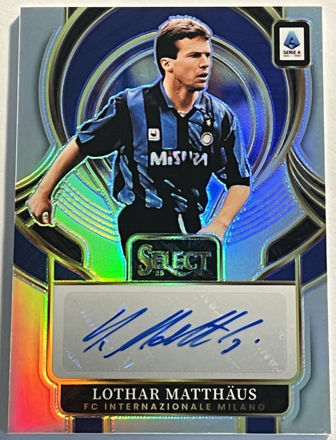 2025-26 Panini Select Serie A - Lothar Matthäus PRIZM AUTO Inter Milan Autograph view 1