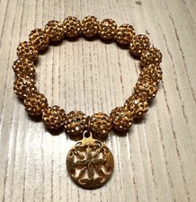 Rustic Cuff Gold Crystal Emerson Stretch Brac...