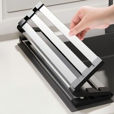 Roll Up Dish Drying Rack Over Sink Organizer Foldable Stainless Steel Drainer