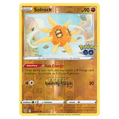 Pokemon - Schwert & Schild - Pokemon Go - Solrock - 039/78 - (Reverse Holo)