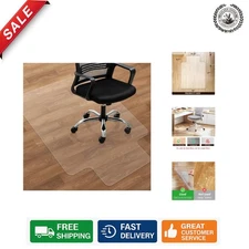 PVC Office Chair Mat 36x47 for Hardwood Floor Protection - Clear