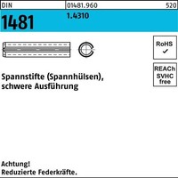 Spannstift Din 1481 10X 32 1.4310 Schwere AusfüHrung 50 StüCk