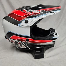 Troy Lee Designs SE4 Poly MX Helmet Block Charcoal / Red MED*DISPLAY *Was $275