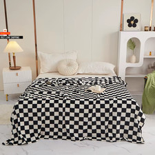 New Ins Checkerboard Blanket Classic Plaid Sofa Blanket Spring and Summer Air Co