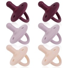 Sweet Child Pacifiers 0-18 Months, Set of 6 Ultra-Light Silicone Mulberry