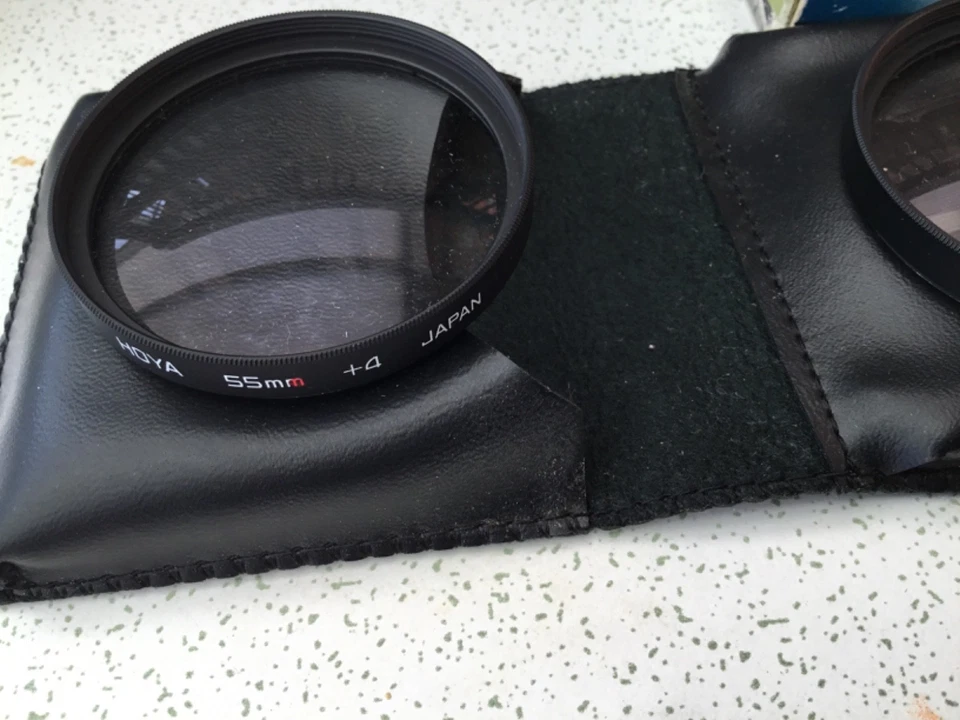 Hoya 55mm Filter Close Up Set +1, +2, +4 and case/pouch /box good condition . - Image 2 of 4