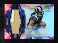 2014 Topps Finest Rookie Pink Refractor 5/10 Tre Mason Jumbo Patch Auto 1q7k